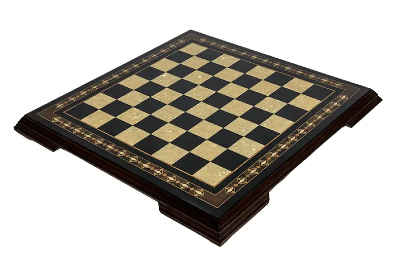 Wooden chessboard black pearl | Pearl chessboard