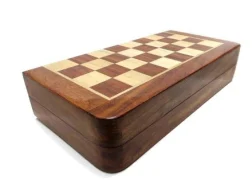 Wooden magnet chessboard set | Small magnetic chessboard