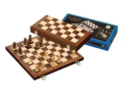 Large wooden magnetic chessboard set | Wooden chessboard and pieces