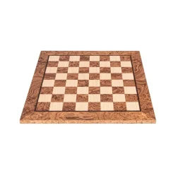 Wooden chessboard walnut and oak 40x40 | Handmade chessboard