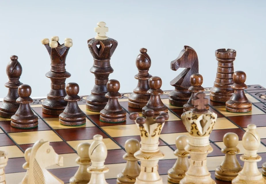 Ambassador wooden chess set | Unique design