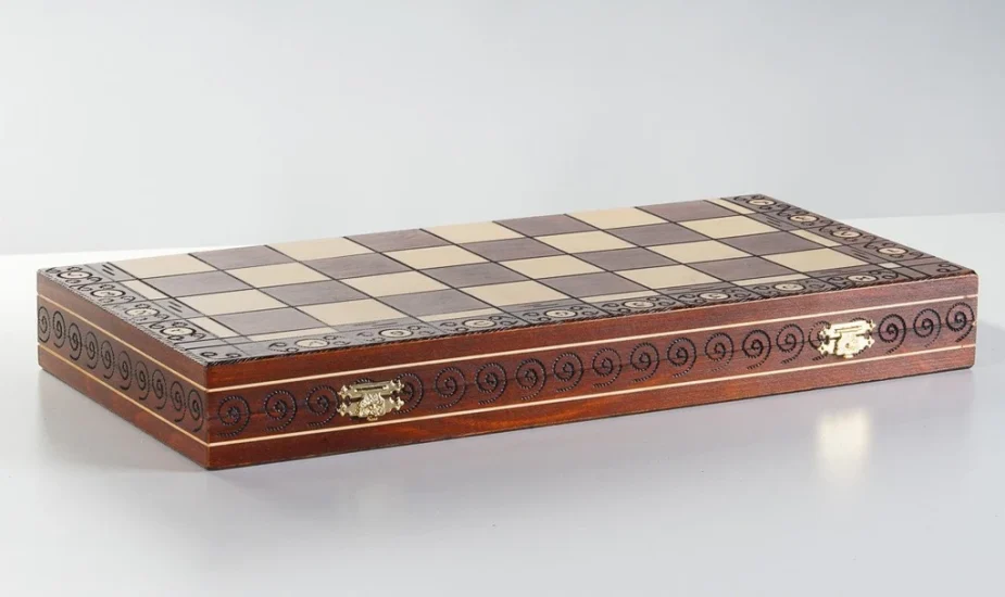Ambassador wooden chess set | Folding wooden chessboard