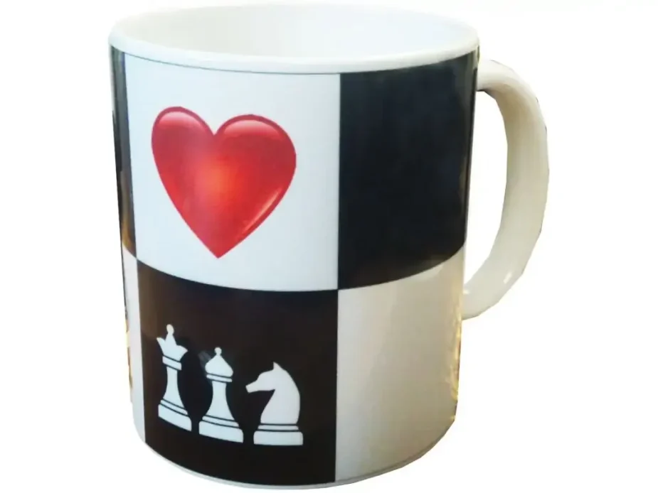 Ceramic chess mug | Chess mug for gift