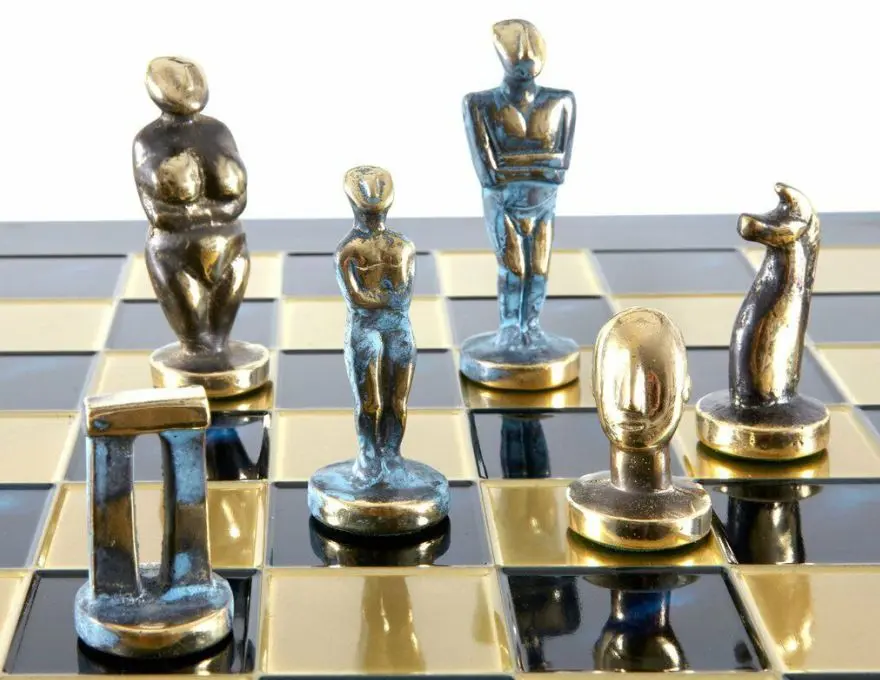 Chess-set-Cycladic-Βlue-1 Chess set Cycladic Βlue | Chess in Ancient Greece