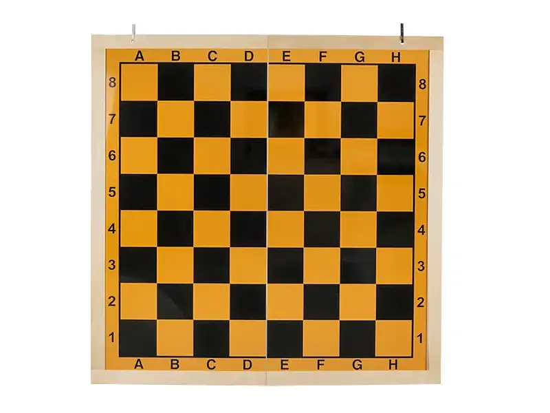 Magnetic demo chessboard folding in half + pieces | Chessboard with magnetic pieces