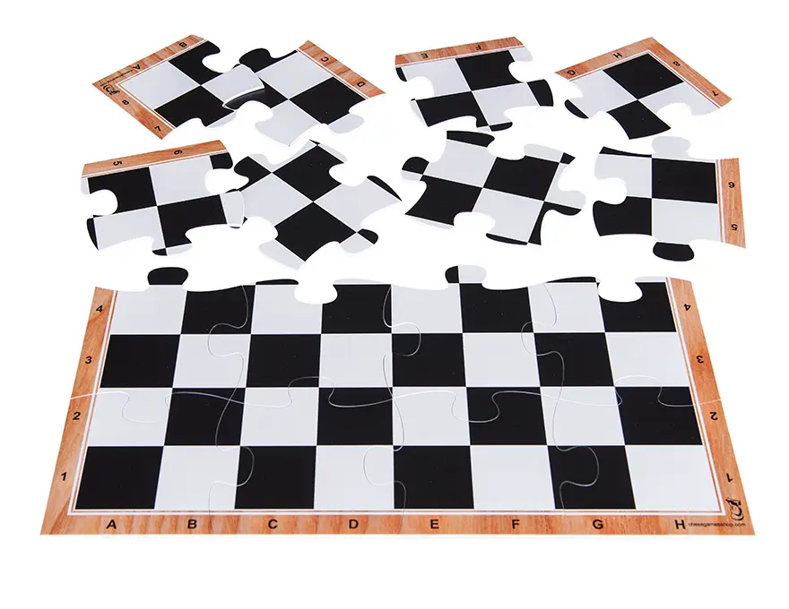 Puzzle chessboard black | Have fun assembling
