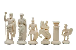Roman Chess Pieces cream | Roman chess