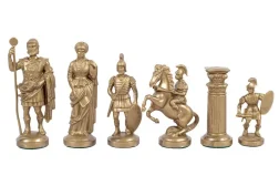 Roman Chess Pieces gold | Roman chess