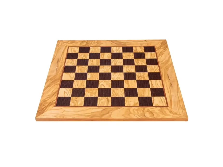 Wooden chessboard olive and wenge 34x34 | Handmade wooden chessboard