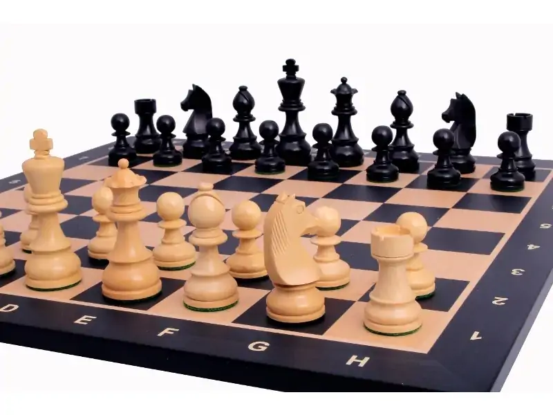 Wooden chessboard made of mahogany and maple 48x48 | Wooden chessboard for large pieces of chess