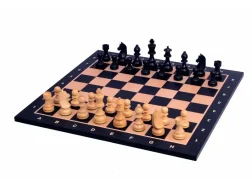 Wooden chessboard made of mahogany and maple 48x48 | Wooden chessboard with coordinates