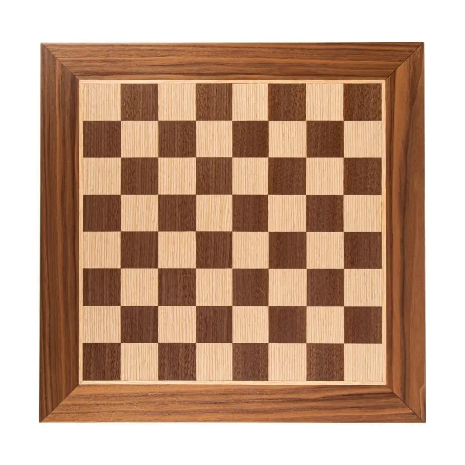 Wooden chessboard walnut and oak 40x40 | Chessboard of exceptional quality