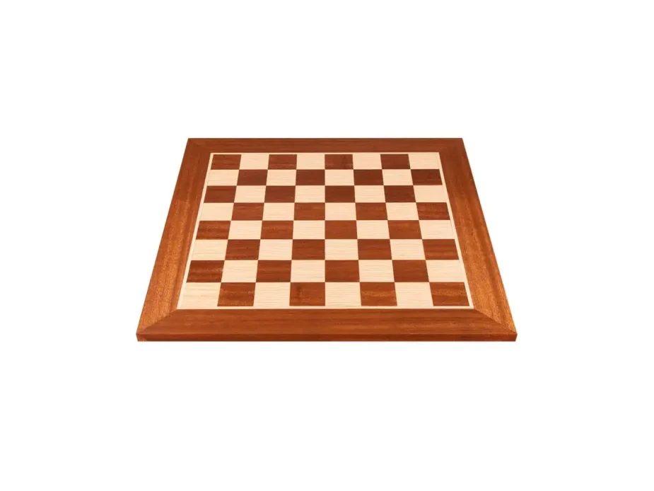 Mahogany and oak wooden chessboard 34x34 | Handmade wooden chessboard