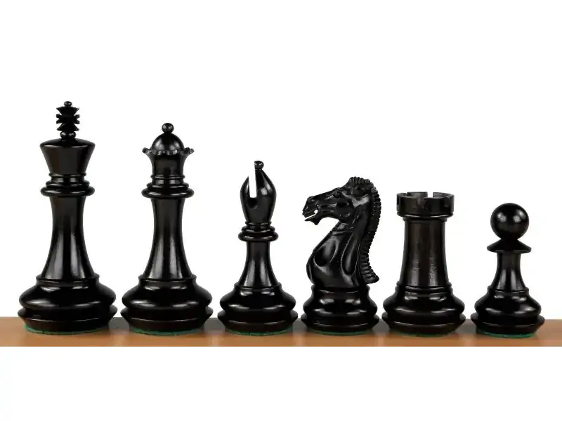 Wooden pieces Champfered ebony | wooden chess pieces