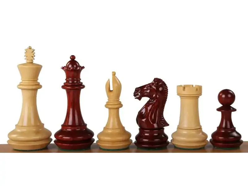 Wooden pieces Champfered redwood | Wooden chess pieces