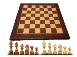 CE Wooden Chessboard Νο6 + Staunton Standard 3,75” | Wooden Chessboard Set